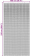 vidaXL - Insectengordijn - bamboe - print - 100x220 - cm - bamboe