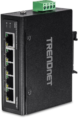 Trendnet TI-E50 - Unmanaged Switch - 5x Ethernet 100Mbps - 1Gbps bandbreedte - Hoogte 32mm