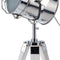 Staande vloerlamp statief Boomi industrieel retro design wit zilver