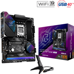 ASRock X870 Riptide WiFi - ATX Moederbord - AMD X870 - Wi-Fi 7 - DDR5 (4x)