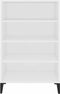 vidaXL - Dressoir - 57x35x90 - cm - bewerkt - hout - wit