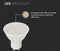V-TAC VT-2333 LED Spots - GU10 Melkachtig 100° - IP20 - Wit - 2,9 Watt - 250 Lumen - 4000K
