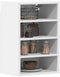 vidaXL - Hangkast - Riga - 40x29,5x60 - cm - bewerkt - hout - wit