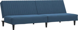 vidaXL - Slaapbank - 2-zits - fluweel - blauw