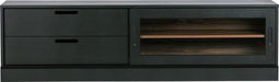 WOOOD James Tv-meubel - Grenen - Zwart - 50x180x42