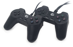 Gembird Gamepad - Gamecontroller - Draadverbinding USB 2.0 - Zwart