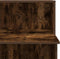 vidaXL - Receptiebalie - 100x50x103,5 - cm - bewerkt - hout - gerookt - eikenkleurig