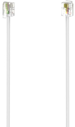 Hama 00201135 - Kabel RJ11 naar RJ45 - Vergulde contacten - Wit