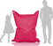 Lumaland XXL zitzak - 140 x 180 cm - 380 liter vulling - Indoor & Outdoor - Roze