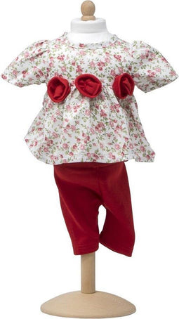 Mini Mommy Bloemenjurk Rozen Rood 47-53 Cm