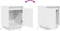 vidaXL - Nachtkastje - met - LED-verlichting - 38x34x50 - cm - wit