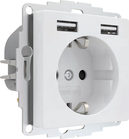 2USB InCharge PRO 55 EU 12W 2,4A - Glossy White