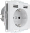 2USB InCharge PRO 55 EU 12W 2,4A - Glossy White