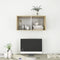 vidaXL - Tv-wandmeubel - 37x37x72 - cm - bewerkt - hout - sonoma - eikenkleur - en - wit