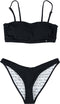 Brunotti Alexissa - Bikini - Bandeau met afneembare bandjes - Zwart