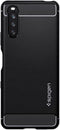 Spigen Rugged Armor - Sony Xperia 10 III - TPU Back Cover - Schokbestendig - Zwart
