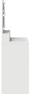 vidaXL - Witte - Kaptafel - met - LED - Verlichting - - - 79x41x135 - cm