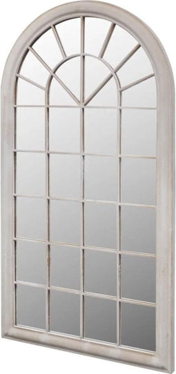vidaXL - Tuinspiegel - rustiek - boogvormig - 60x116 - cm