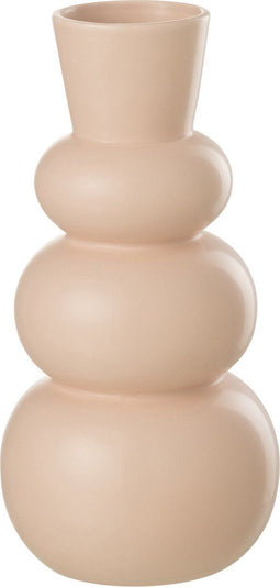 J-Line vaas Gamma Dolomiet - keramiek - roze
