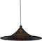 GOOD&MOJO Hanglamp Borabora - Rotan Zwart - Ø70cm - - Hanglampen Eetkamer, Slaapkamer, Woonkamer
