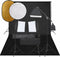vidaXL - Fotostudioset - met - verlichtingsset, - achtergrond - en - reflector