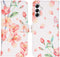 iMoshion Hoesje Geschikt voor Samsung Galaxy A14 (5G) Hoesje Met Pasjeshouder - iMoshion Design Softcase Bookcase - Roze / Blossom Watercolor