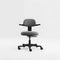 Backerz Ergonomische Werkkruk - Bureaukruk - Traploos verstelbaar 60-80 cm - Zwart