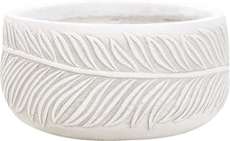 FTERO - Bloempot - Gebroken wit - 25 x 25 x 14 cm - Kleivezel