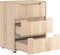 vidaXL - Dressoir - VISNES - 60x40x73 - cm - spaanplaat - sonoma - eikenkleurig