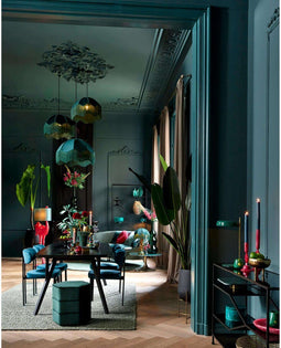Light & Living Hanglamp Malacia - Donkergroen - Ø60cm - Modern - Hanglampen Eetkamer, Slaapkamer, Woonkamer