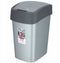 Curver Flip Bin - Afvalbak 25L - Compact ontwerp - Zilver/Antraciet