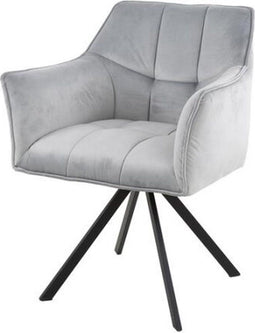 Eetkamerstoel Raster draaibaar - ZIlver | Meubelplaats (set van 2)