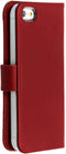 Selencia iPhone SE / 5 / 5s - Echt Lederen Bookcase - 3 Pashouders - Rood