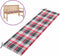 vidaXL - Tuinbankkussen - 180x50x3 - cm - oxford - stof - ruitpatroon - rood