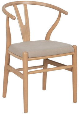 Keukenstoel Beige Natuurlijk 53 x 55 x 80 cm