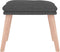 vidaXL - Voetenbank - 45x29,5x35 - cm - stof - donkergrijs