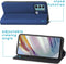 iMoshion Hoesje Geschikt voor Motorola Moto G60 Hoesje Met Pasjeshouder - iMoshion Slim Folio Bookcase - Donkerblauw