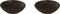 Palmer Bord diep Jungle Aurora 21 cm Bruin Bruin Stoneware 2 stuk(s)