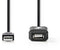 Nedis CCGP60EXTBK200 - USB 2.0 verlengkabel - 200 cm - Zwart
