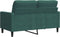 vidaXL - Tweezitsbank - 120 - cm - fluweel - donkergroen
