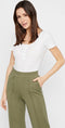 Pieces PCKITTE SS TOP NOOS BC BriWhi - Katoenen top - Korte mouwen - Maat XS
