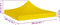 vidaXL - Partytentdak 270 g/m² - 2x2 m UV- en waterbestendig - Geel