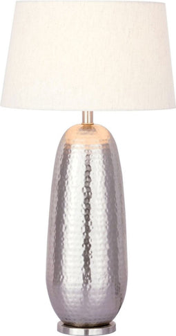 SVJ Tafellamp Rond - 30 x 30 x 56 cm - Metaal - Zilver