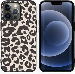 iMoshion Hoesje Geschikt voor iPhone 13 Pro Hoesje Siliconen - iMoshion Design hoesje - Zwart / Leopard
