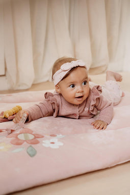 Little Dutch Boxkleed - 75 x 95 cm - Gewatteerd met activiteiten - Roze