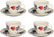 Boerenbont Kop en Schotel - Audrey - set van 4 stuks