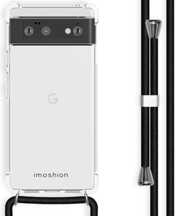 iMoshion Hoesje Geschikt voor Google Pixel 6 Hoesje Met Koord - iMoshion Backcover met koord - Zwart