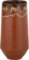 J-Line vaas Aline Lang - keramiek - rood - small - 40.5 cm hoog