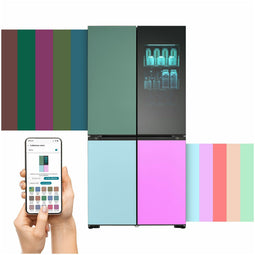 LG GMV960NNME - Amerikaanse koelkast - InstaView MoodUP Bluetooth speaker - 617L