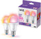 WiZ A60 E27 - Slimme LED Lamp - Dimbaar warm- en koelwit licht en miljoenen kleuren (2 stuks)